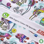 Tissu jersey coton Dancing queen motif rollers - Bio - Lillestoff ® Lillestoff ® - 15