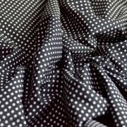 Tissu popeline de coton motif pois Autres marques - 11
