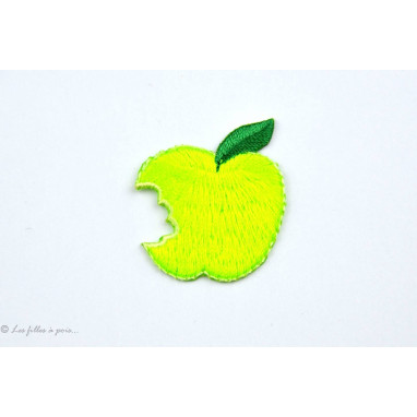 Écusson pomme croquée - Thermocollant  - 1