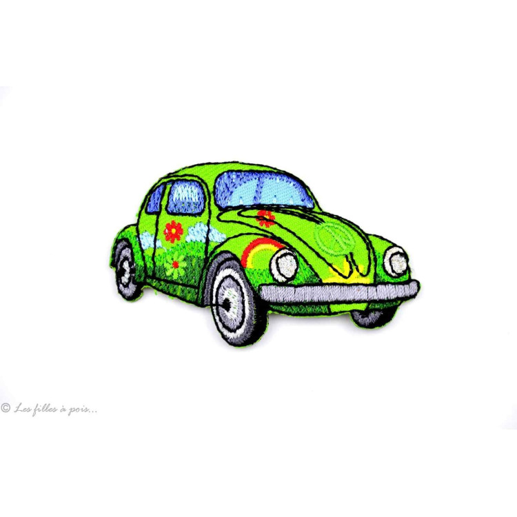 Ăcusson Volkswagen Coccinelle hippie - Vert - Thermocollant Autres marques - Tissus et mercerie - 1 Ăcusson Volkswagen Coccinelle hippie - Vert - Thermocollant Autres marques - Tissus et mercerie - 1