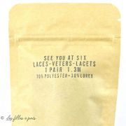 Lacets plats lurex - 130cm - Paire - See You At Six ® See You At Six ® - Tissus Oekotex - 7
