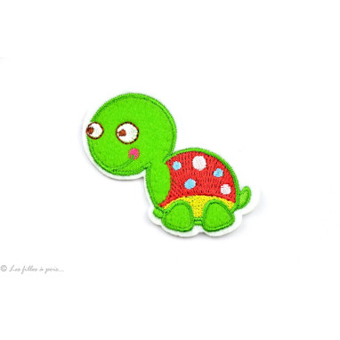 Écusson tortue - Vert - Thermocollant  - 1