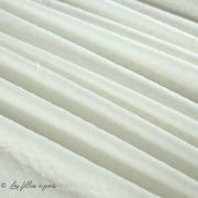 Tissu coton Broderie anglaise motif texturé - Blanc cassé Autres marques - 7