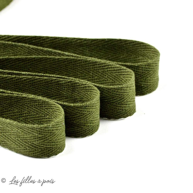 Cordão de fita de sarja de algodão - 20 mm Autres marques - Tissus et mercerie - 1 Cordão de fita de sarja de algodão - 20 mm Autres marques - Tissus et mercerie - 1