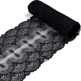 Dentelle élastique souple - 18 cm Tissus et mercerie créative – Nos sélections sans marque - 1