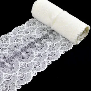 Dentelle élastique souple - 18 cm Tissus et mercerie créative – Nos sélections sans marque - 4