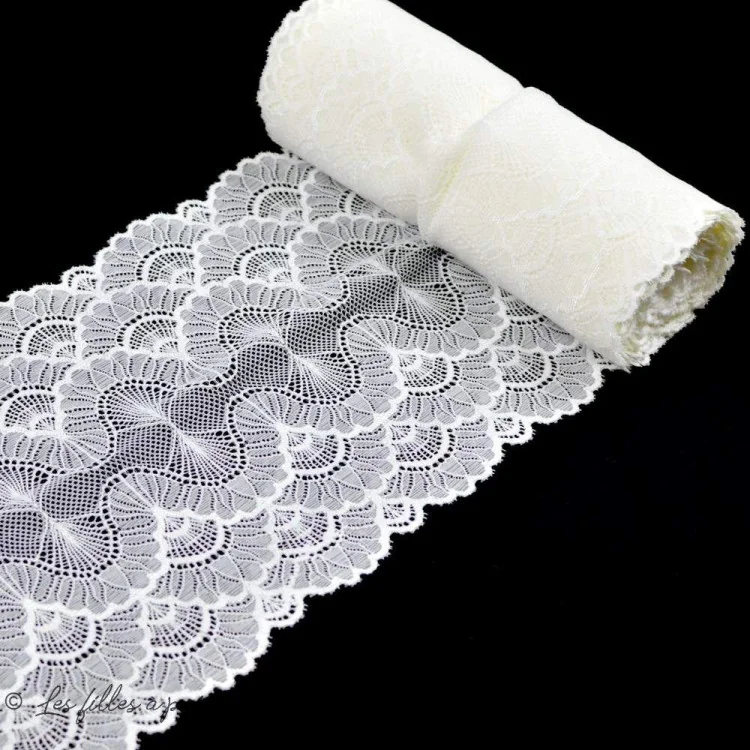 Dentelle élastique souple - 18 cm Tissus et mercerie créative – Nos sélections sans marque - 4