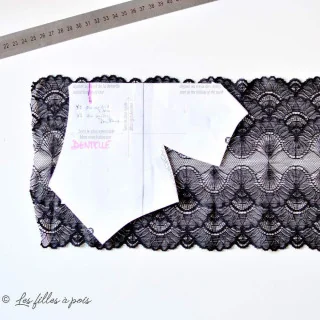 Dentelle élastique souple - 18 cm Tissus et mercerie créative – Nos sélections sans marque - 13