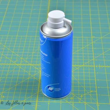 Bouteille d'air comprimé pour nettoyage machines Sélection Les Filles à Pois - Mercerie et Tissus - 1
