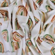 Tissu jersey coton motif arc-en-ciel "Over the rainbow" - Multicolore - Oeko-Tex ® Family Fabrics ® - 5