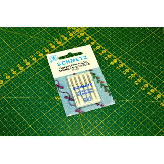 Aiguilles double chas machine à coudre 80/12 - Schmetz ® SCHMETZ ® - Aiguilles machine à coudre - 1