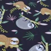 Tissu jersey coton motif koala "Lazare vintage" - Taupe et gris - Oeko-Tex ® Autres marques - 2