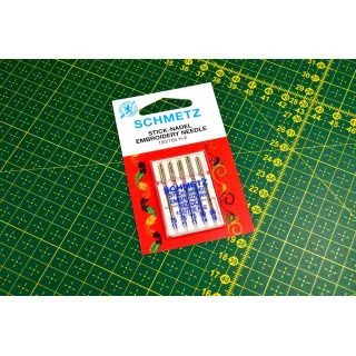 Aiguilles broderie machine à coudre - Schmetz Schmetz : aiguilles pour machines à coudre, broder et surjeter - 1