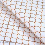 Tissu jersey motif écailles "All over" - Oeko-Tex ® - Stenzo Textiles ® Stenzo Textiles ® - 1