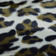Tissu velboa effet léopard - Marron et beige Autres marques - Tissus et mercerie - 2