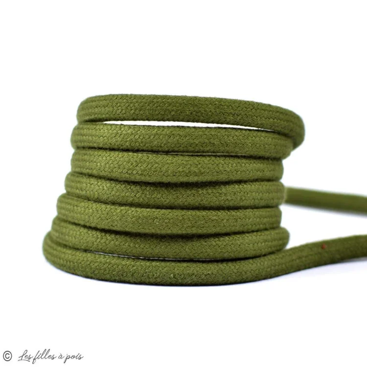 DESTOCK Cordon coton rond - 8mm Tissus et mercerie créative – Nos sélections sans marque - 8