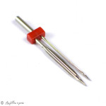 Aiguille double Wing lancéolée ou à jour machine à coudre 2.5mm 100/16 - Schmetz ® SCHMETZ ® - Aiguilles machine à coudre - 2