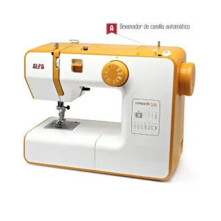 Machine à coudre compacte ALFA Compakt 100 – Légère, intuitive et transportable Alfa : machines à coudre accessibles et performa