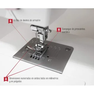 Máquina de costura PRACTIK 5 - ALFA Alfa : machines à coudre accessibles et performantes - 4