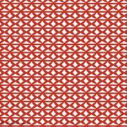 Tissu popeline de coton motif géométrique "Trinkets Fusion" - Rouge et écru - AGF ® Art Gallery Fabrics ® - Tissus - 2