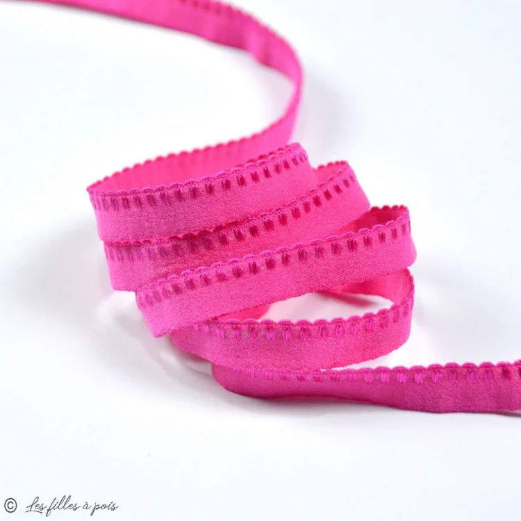 DESTOCK – Élastique lingerie bordure à cheval – 10 mm – Vendu au mètre – Plusieurs coloris Tissus et mercerie créative – Nos sél