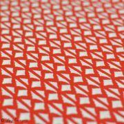 Tissu popeline de coton motif géométrique "Trinkets Fusion" - Rouge et écru - AGF ® Art Gallery Fabrics ® - Tissus - 3
