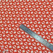 Tissu coton motif géométrique "Trinkets Fusion" - Rouge et écru - AGF ® Art Gallery Fabrics ® - Tissus - 6