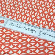 Tissu coton motif géométrique "Trinkets Fusion" - Rouge et écru - AGF ® Art Gallery Fabrics ® - Tissus - 8
