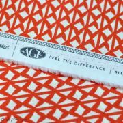 Tissu coton motif géométrique "Trinkets Fusion" - Rouge et écru - AGF ® Art Gallery Fabrics ® - Tissus - 11