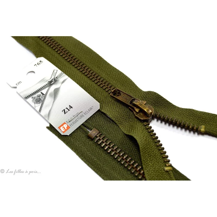 Fermeture éclair spécial jeans – Maille laiton – Oeko-Tex – 12 à 20 cm Fermetures éclair Prym : qualité et fiabilité couture - 2