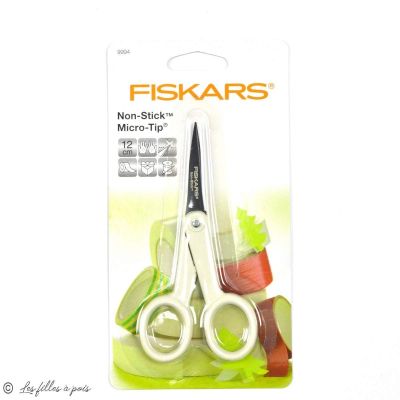 Ciseaux Fiskars ® Non-Stick universels Micro-tip - 12cm Fiskars ® - Ciseaux et outils de coupe - 1