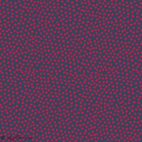Tissu coton motif pois "Sun kissed" - Bleu marine et rouge - AGF ® Art Gallery Fabrics ® - Tissus - 1