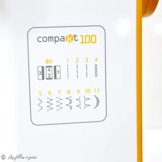 Machine à coudre compacte ALFA Compakt 100 – Légère, intuitive et transportable Alfa : machines à coudre accessibles et performa