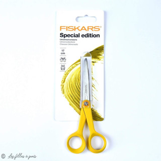 Ciseaux Fiskars ® classic universels jaune - 17cm Fiskars ® - Ciseaux et outils de coupe - 1
