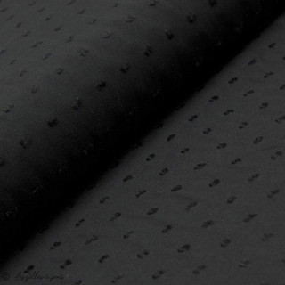Tissu voile de viscose plumetis pois Autres marques - Tissus et mercerie - 1