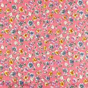 Tissu popeline de coton motif fleurs