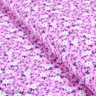 Tissu coton motif fleurs Autres marques - Tissus et mercerie - 1