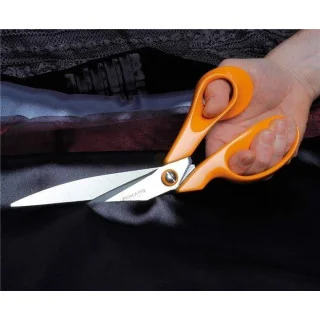 Ciseaux Fiskars Classic universels – 25 cm – Lames inox – Fabrication finlandaise Fiskars : ciseaux couture, cutters rotatifs et
