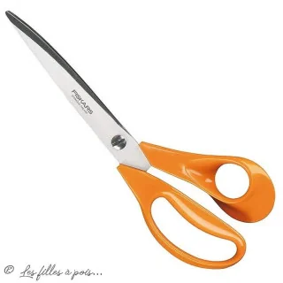 Ciseaux Fiskars Classic universels – 25 cm – Lames inox – Fabrication finlandaise Fiskars : ciseaux couture, cutters rotatifs et