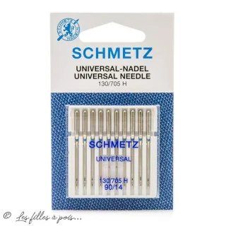 Aiguilles universelles machine à coudre - boite de 10 - Schmetz Schmetz : aiguilles pour machines à coudre, broder et surjeter -