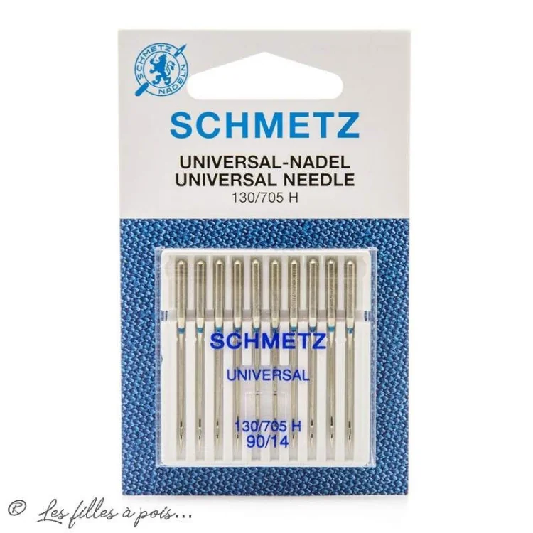 Aiguilles universelles machine à coudre - boite de 10 - Schmetz Schmetz : aiguilles pour machines à coudre, broder et surjeter -