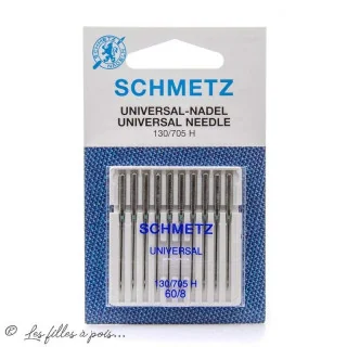 Aiguilles universelles machine à coudre - boite de 10 - Schmetz Schmetz : aiguilles pour machines à coudre, broder et surjeter -