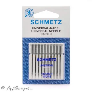 Aiguilles universelles machine à coudre - boite de 10 - Schmetz Schmetz : aiguilles pour machines à coudre, broder et surjeter -
