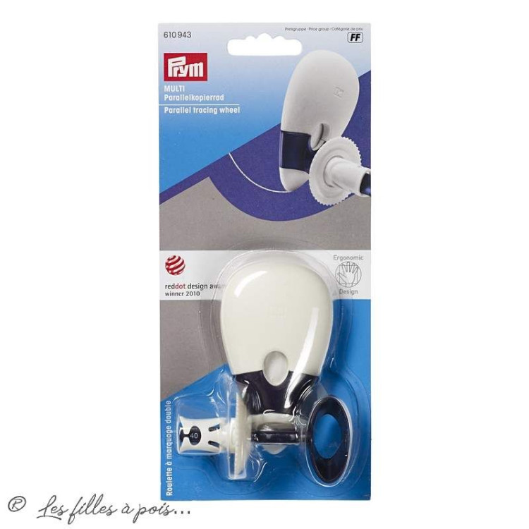 Stylo craie couture mouse ergonomique avec guide à roulette - Prym ® Prym ® - Mercerie - 1 Stylo craie couture mouse ergonomique avec guide à roulette - Prym ® Prym ® - Mercerie - 1