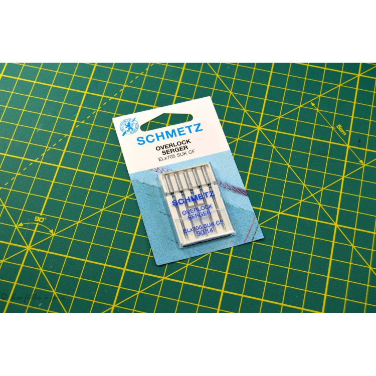 Agujas overlock para máquinas overlock y de coser - ELX705 CF - Schmetz® - Schmetz SCHMETZ ® - Aiguilles machine à coudre - 4 Agujas overlock para máquinas overlock y de coser - ELX705 CF - Schmetz® - Schmetz SCHMETZ ® - Aiguilles machine à coudre - 4