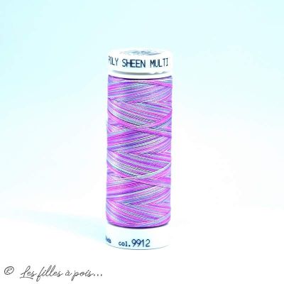 Fil à broder multicolore Polysheen 200m - Mettler ® - violet 9912 METTLER ® - Fils à coudre et à broder - 1