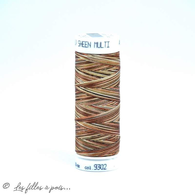 à broder Hilo multicolor Polysheen 200m - Mettler ® - marrón 9302 METTLER ® - Fils à coudre et à broder - 1 à broder Hilo multicolor Polysheen 200m - Mettler ® - marrón 9302 METTLER ® - Fils à coudre et à broder - 1