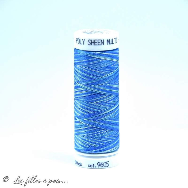 à broder Fio multicolorido Polysheen 200m - Mettler ® - azul 9605 METTLER ® - Fils à coudre et à broder - 1 à broder Fio multicolorido Polysheen 200m - Mettler ® - azul 9605 METTLER ® - Fils à coudre et à broder - 1