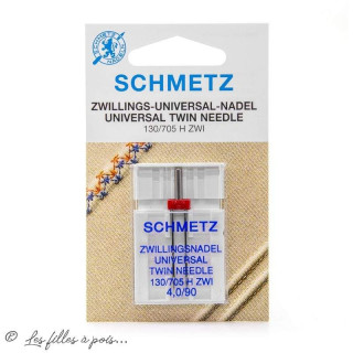 Aiguille universelle double machine à coudre - 4.0 - Schmetz SCHMETZ ® - Aiguilles machine à coudre - 10