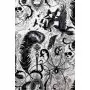 Tissu coton motif plume et tête de mort "Haunted House" - Blanc et noir - Henry Alexander ® Alexander HENRY Fabrics ® - Tissus 